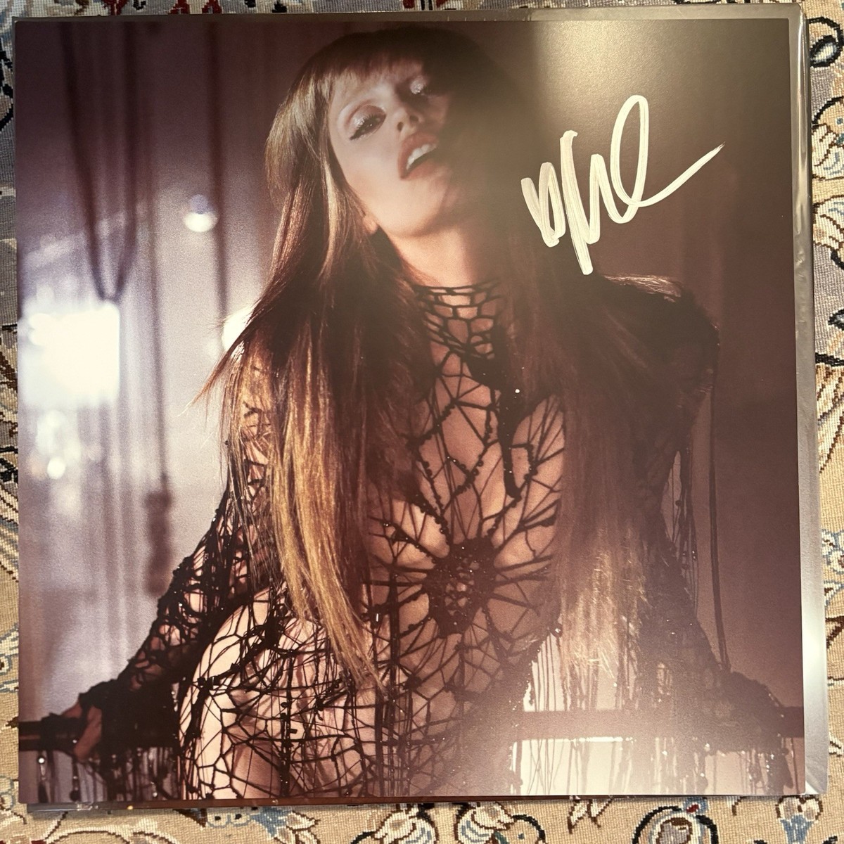 マイリーサイラス 「サムシング ビューティフル」 LPレコード盤 シーブルー Miley Cyrus Something Beautiful ❤️ Signed Vinyl ❤️ (Sea