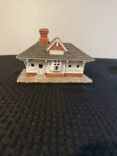 Exquisitely Painted Ceramic House by Byron Molds