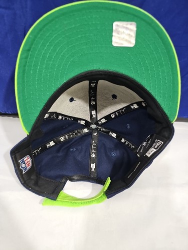 New Era 9FIFTY NFL Seattle Seahawks Snapback Adjustable Hat/Cap Spellout Name - Picture 10 of 13