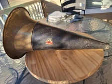 Edison Phonograph Horn Witches Hat 19" With "His Master's Voice" Logo