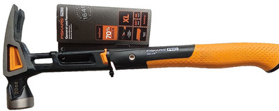 Fiskars Universalhammer XL, Schreinerhammer IsoCore Pro 20oz, Vibrationsarm