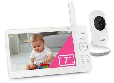VTech 819 Max 7'' NonWiFi Video Baby Monitor   Large Color LCD Screen, Long Ba...