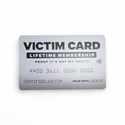 Victim Card - Plastic Gag Gift Novelty Joke Prank Funny Card