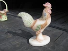Fenton rooster K Brightbill hand painted 9" large vintage perfect glass