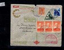 // NETHERLANDS, INDIA 1934 - COVER - AVIO, PLANES