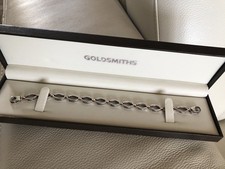 9ct White And Rose Gold Linked bracelet