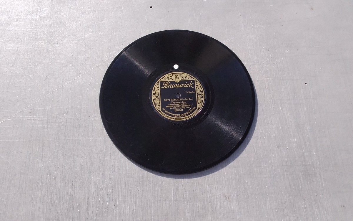BRUNSWICK 78rpm オリジナルスリーブ Bennie Krueger 78rpm Single 10-inch Brunswick Records #2859