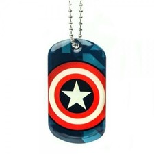 Captain America Avengers Licensed Dog Tags Pendant Necklace
