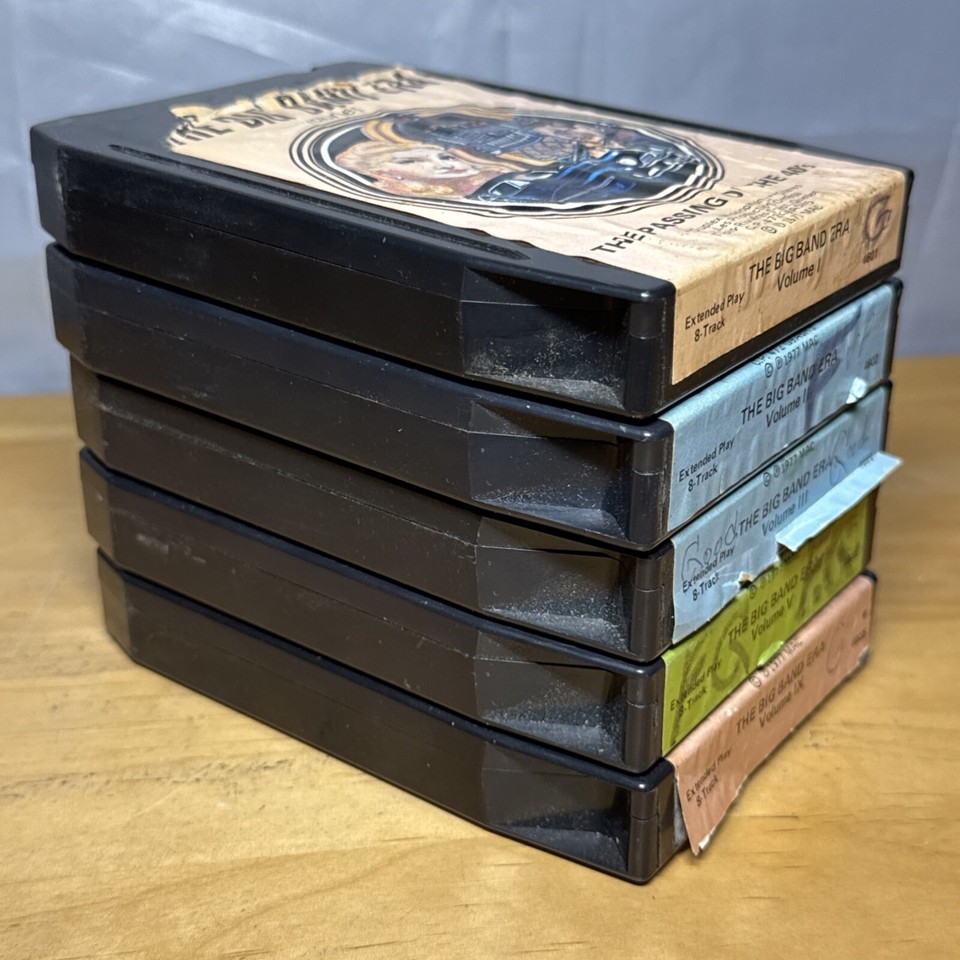 THE BIG BAND ERA The Passing of the 40's 8Track Tape Lot x5