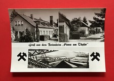 Bergbau Foto AK OLBERSDORF um 1989 VEB Braunkohlenwerk Glückauf Ferienh. ( 54716