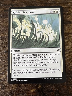 mtg bloomburrow rabbit cards Caretaker's Talent (BLB-006) For each opponent who does NEW CARDS and New