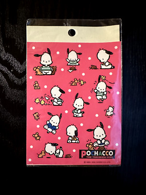 Vintage Sanrio 1992 Pochacco The Yorimichi Dog two sticker sheets
