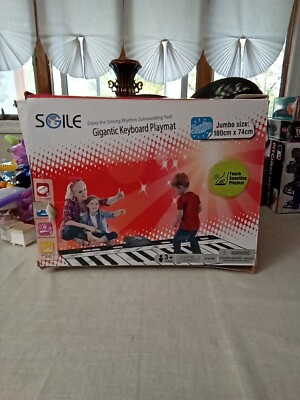 NEW Gigantic Piano Keyboard Playmat 71'' with 8 Instrument Settings Click N' Play