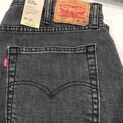 Levis Men's 512 Slim Tapered Eco Performance Jeans Size 38X32 | eBay
