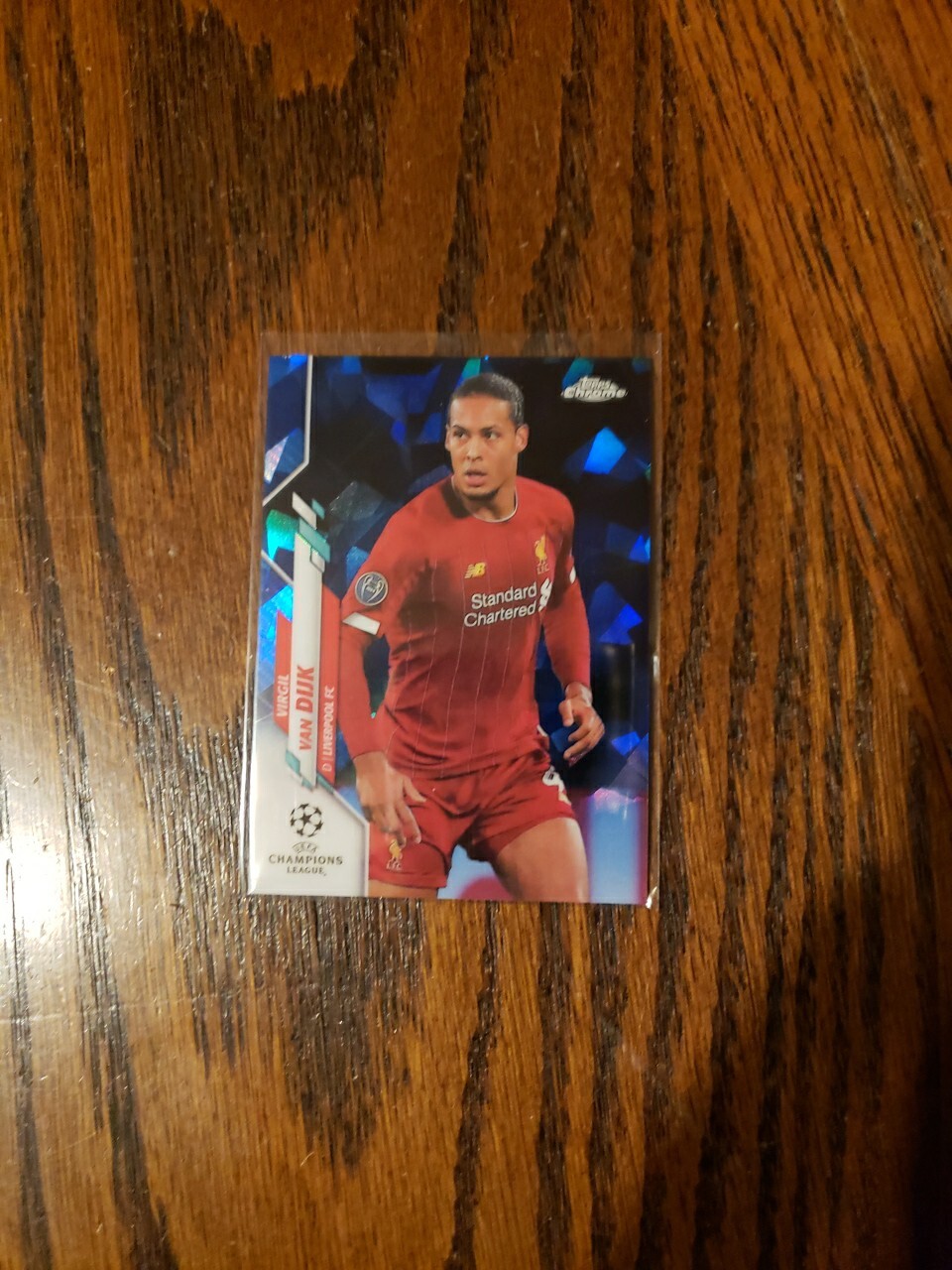 2019-20 TOPPS UEFA CHAMPIONS CHROME SAPPHIRE #50 VIRGIL VAN DIJK