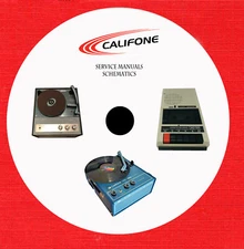 1 service manual for Califone Audio on 1 dvd in pdf format