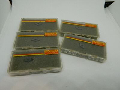 5 x Sandvik DCGX 070202-AL 1810 with invoice inserts Diamond Diamond 