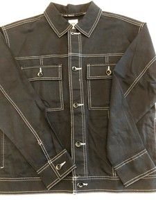 vans black denim jacket