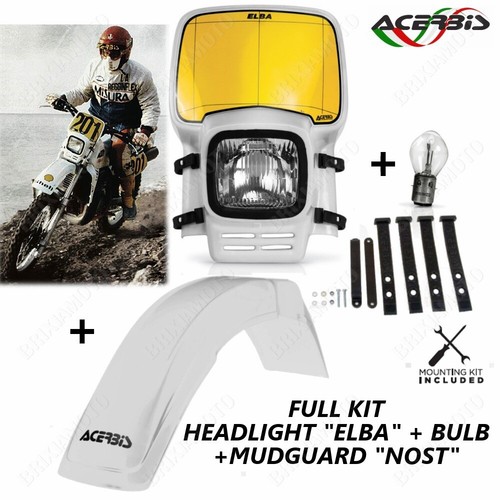 FARO ELBA BIANCO + PARAFANGO ANT. NOST PER HONDA 700 XL V TRANSALP  2008-2013 | eBay