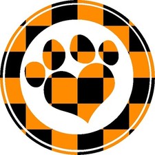 30 Custom Halloween Camo Paw Print Art Personalized Address Labels