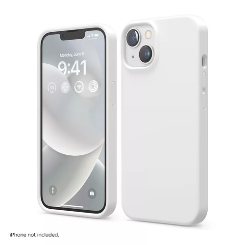 Funda iPhone 14 Blanca iPhone 14 Funda Silicona Blanca - Alta Calidad Goma Suave