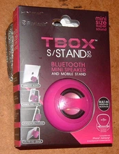 HYPE TBOX BLUETOOTH MINI SPEAKER & MOBILE STAND HYAU-327-PNK; Pink, Brand New!