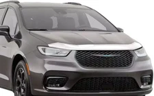 Chrome AeroSkin Hood Protector Bug Shield Deflector for 17-25 Chrysler Pacifica