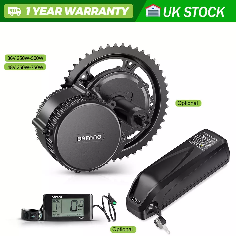 Bafang Mid Drive Motor 36V 48V 250W 68mm 100mm DIY Ebike Conversion Kits