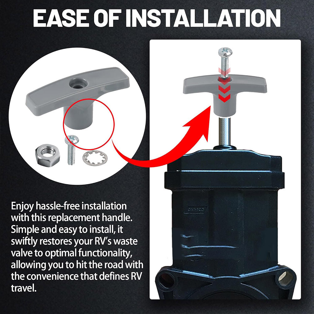 Plastic Waste / Sewer Valve Handle For Valterra - RV - Camper - Foto 7