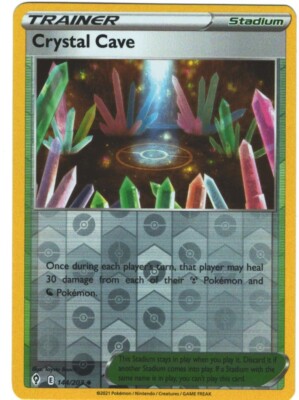 Crystal Cave 144/203 Evolving Skies Reverse Holo Uncommon Pokémon TCG Pokemon