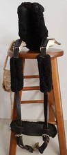 Vintage Leather Horse Driving Harness Crupper Dock Back Strap Fleece Padded Tack
