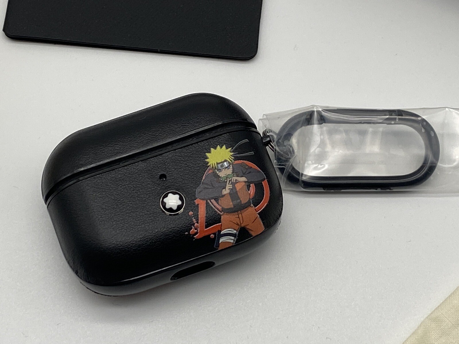 Montblanc Super Rare Naruto AirPods Pro Leather Case Genuine MSRP $295 New-image