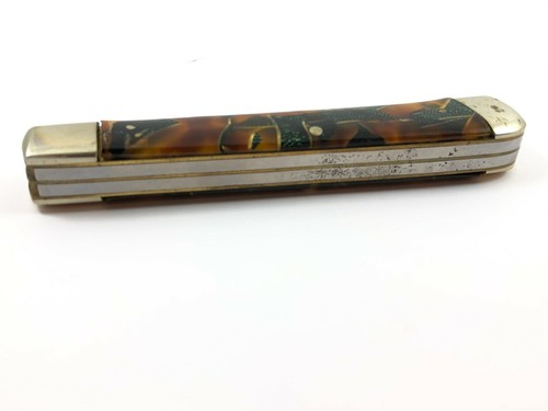 Bulldog Trapper Knife Christmas Tree Crest Shield Pitt Bull Eagle 3986-QP - Picture 9 of 9