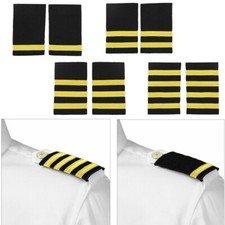 Pilot Uniform Epaulets Traditional Professional Aviators Shoulder Boards