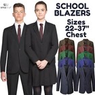 Boys Girls Kids School Blazer Junior Senior Uniform Formal Smart Add Badge UK