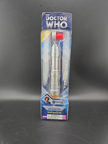 BBC DOCTOR WHO - RARE WAVE 3 - 8th Doctor's SONIC SCREWDRIVER Light & Sound F/X
