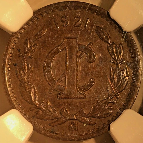 1921 Mexico 1 Centavo NGC MS 62 BN (M403)