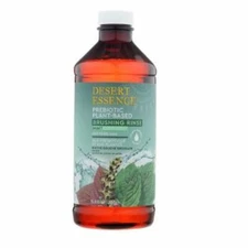 Prebiotic Plant-Based Brushing Rinse Mint  16 Oz By Desert Essence