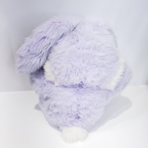 Vintage Large Easter Bunny Rabbit Plush Purple Stuffed Toy Carrot Bow Soft Decor - Picture 10 of 12