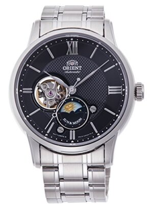 ORIENT STAR RN-AS0001B SUN & MOON 22 Jewels Automatik Mechanische Uhr NEU