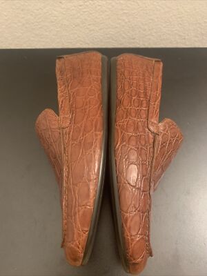 Bally Loafers Shoe Size 7.5/8.5 US Brown Crocodile Italy Bally Royce Men size 7.5 Brown Crocodile Leather  main image 4