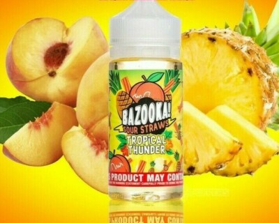 BAZOOKA Sour Straws Premium 100ml 0MG E-Liquid Vape BUY 3, GET 1 FREE add 4 