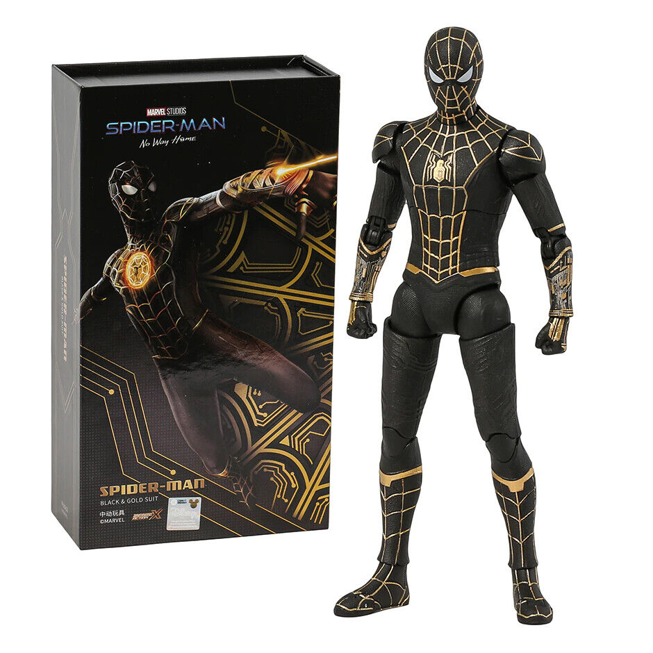ZD TOYS Spider-Man NO Way Home Black & Gold Suit Marvel 7 ZD TOYS Spider-Man NO Way Home Black & Gold Suit Marvel 7