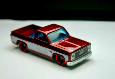 Custom Made Hot Wheels '83 Chevy Silverado Candy Red Rare