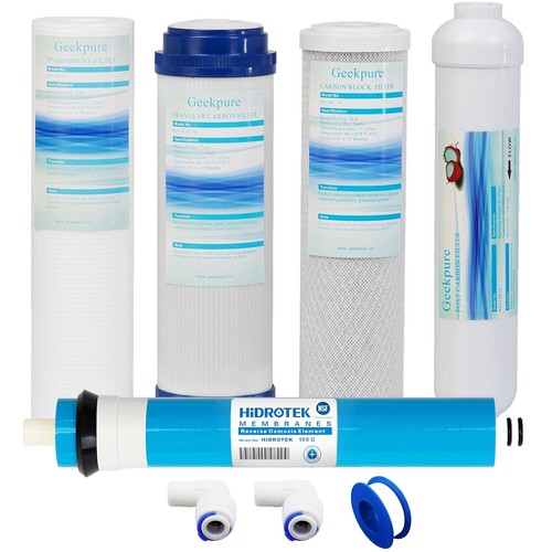 Geekpure Carbon Block Wasserfilter 4er-Pack – 20" X 4,5" Für Hauswasserfilter, 5 Mikron, 20.000 Gallonen