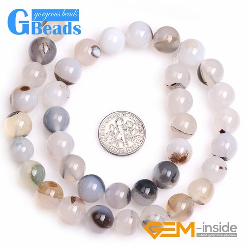 Round Agate Beads for Jewelry Making Loose Beads Wholesale 15'' Natural Stone - Picture 115 of 124