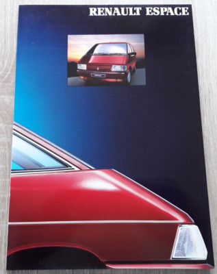 Renault Espace Range Brochure 1991 - GTS  TXE  Quadra  2000-1