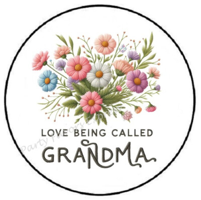 LOVE BEING CALLED GRANDMA ENVELOPE SEALS LABELS STICKERS PARTY FAVORS