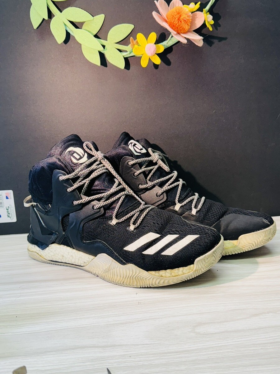 Adidas Basketball Shoes Derrick Rose Black White Sneakers  display picture 2