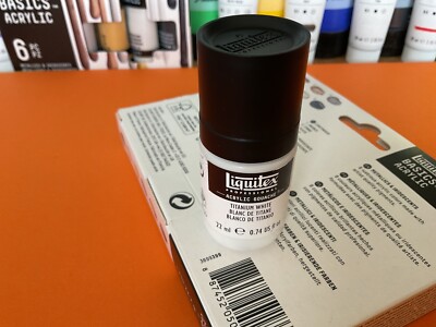 Liquitex Profi Acryl Gouache Farbe Titanweiß 22ml Neu P524